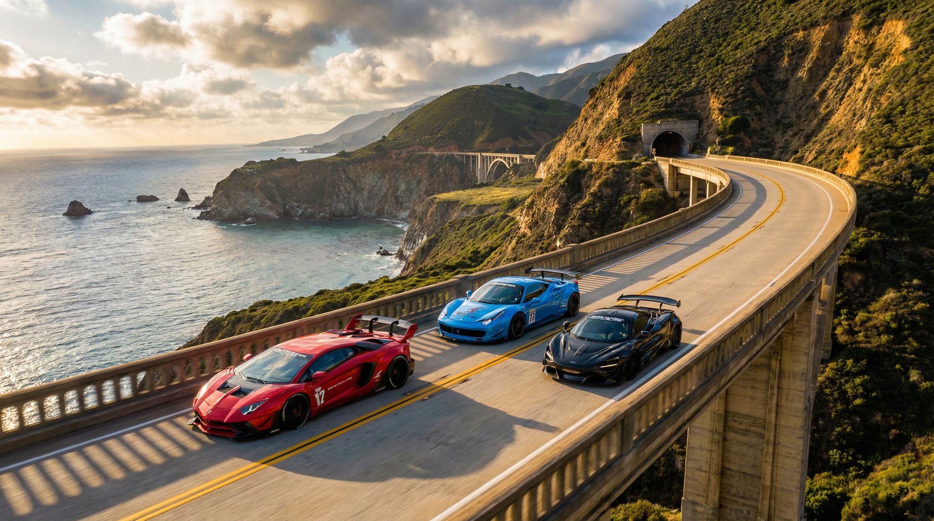 暗网海岸公路跑车视频